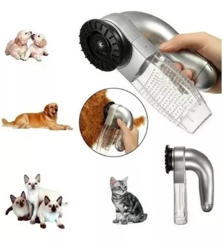 Peine aspiradora quita pelo de mascotas⚡